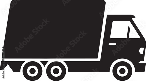 Cargo Truck Vector for Shipping, Freight, and Transportation