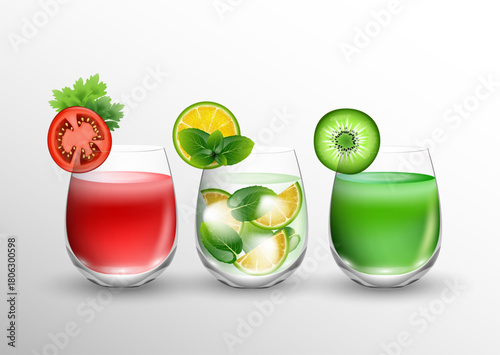 glass of water with lime