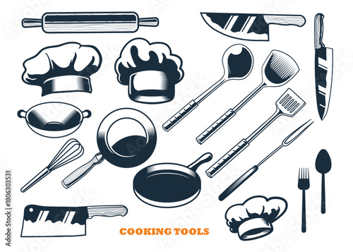 cooking tools set design