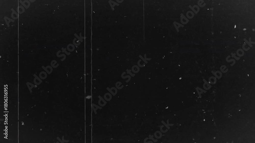 Frame Effect Overlay of old film with scratches, dust and grain