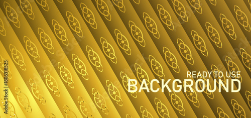 Elegant Dark Gold Indonesian Batik Pattern | Abstract Royal Gold Gradient Backdrop