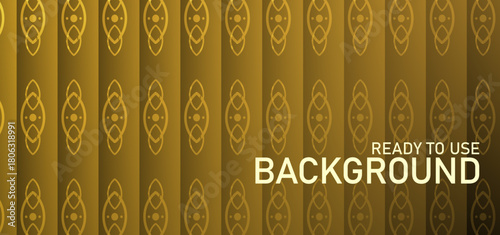 Elegant Dark Gold Indonesian Batik Pattern