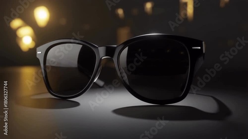 Black Friday sale, motion video for sunglasses brand with black background