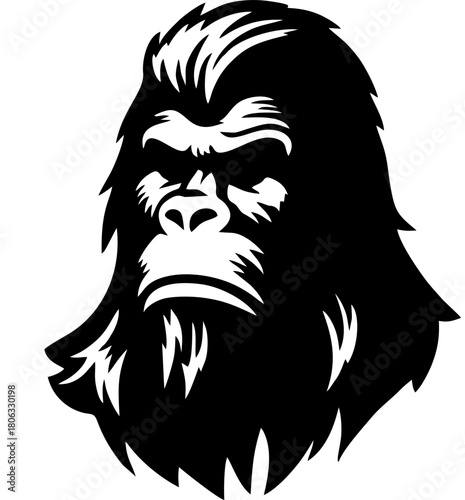 BigFoot Logo 014Sasquatch Bigfoot icon Yeti Icon. Sasquatch vector illustration, bigfoot silhouette vector illustration and Big foot Bigfoot logo design Yeti logo design.eps