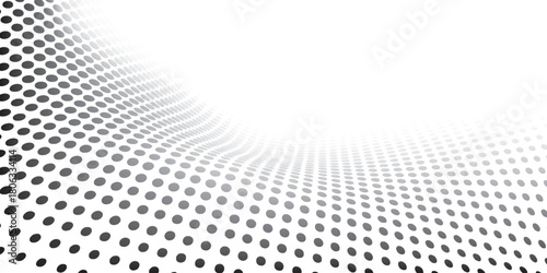 Black-white gradient halftone dots background. Pop art in vector illustration for your creative design. eps 10