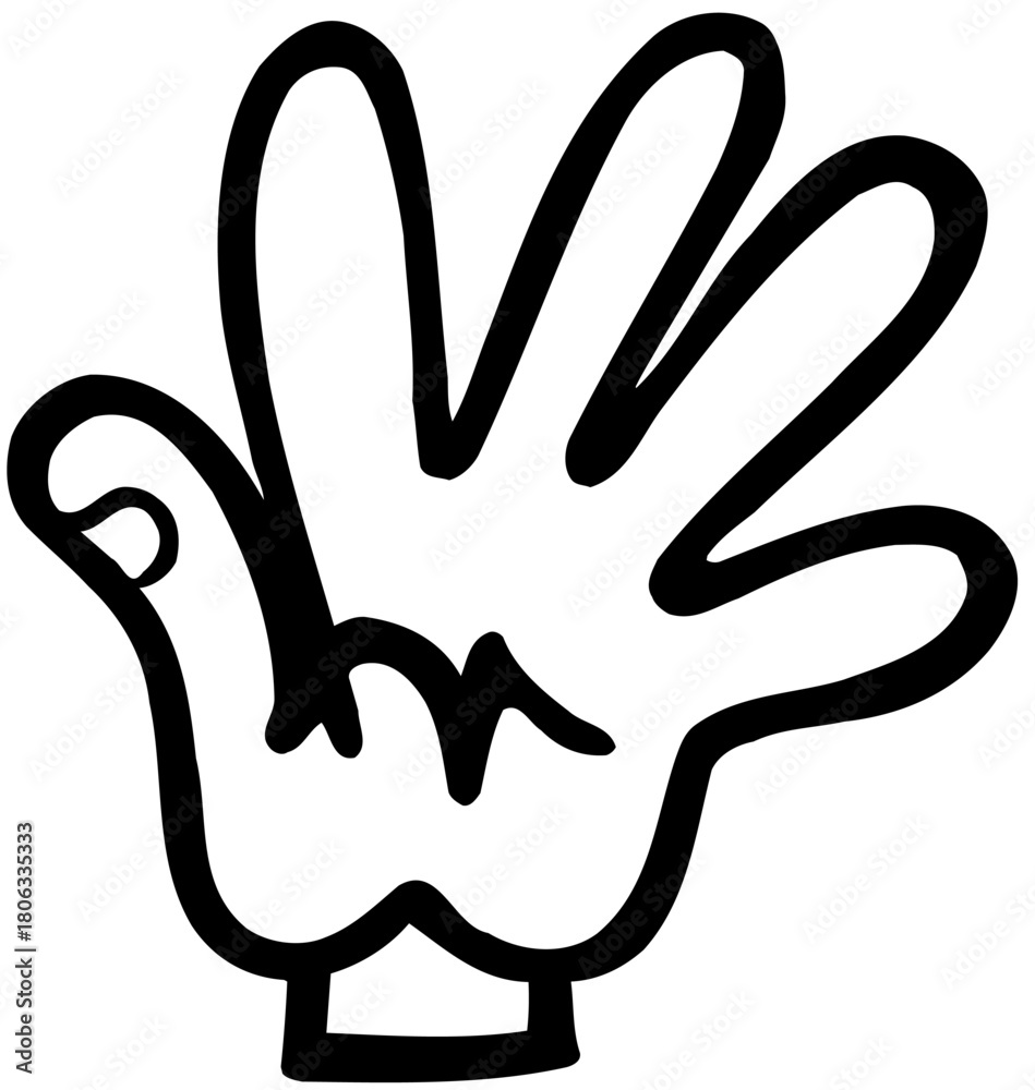 Obraz premium Visual Interpretation of Hand Movement