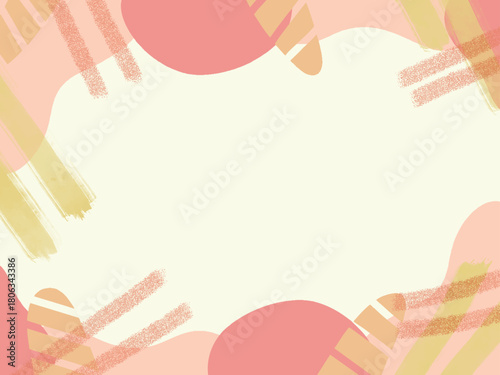 オレンジ色の明るい図形の抽象的な背景