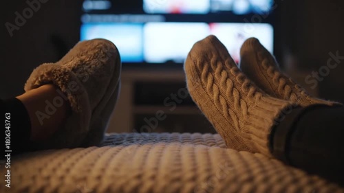 Relaxed Match Viewing Feet, casual spectator moment
