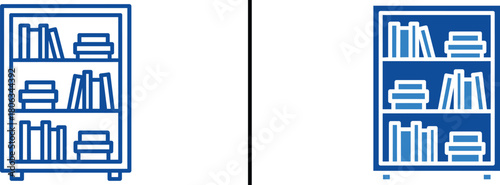 Literary Haven: Illustrative Bookcase Filled with Literary Treasures: A detailed depiction of a bookcase, filled with literary treasures. It's a sanctuary for literary enthusiasts.