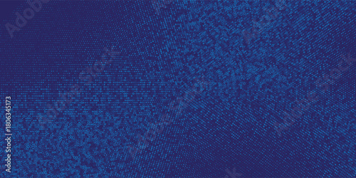modern digital blue halftone black and white vector of dots arranged in a circle. elegant blue background art