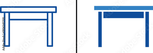 Table Designs: A conceptual design showcasing the elegance and simplicity of a classic table structure with variations for a modern setting, ideal for showcasing furniture innovation.