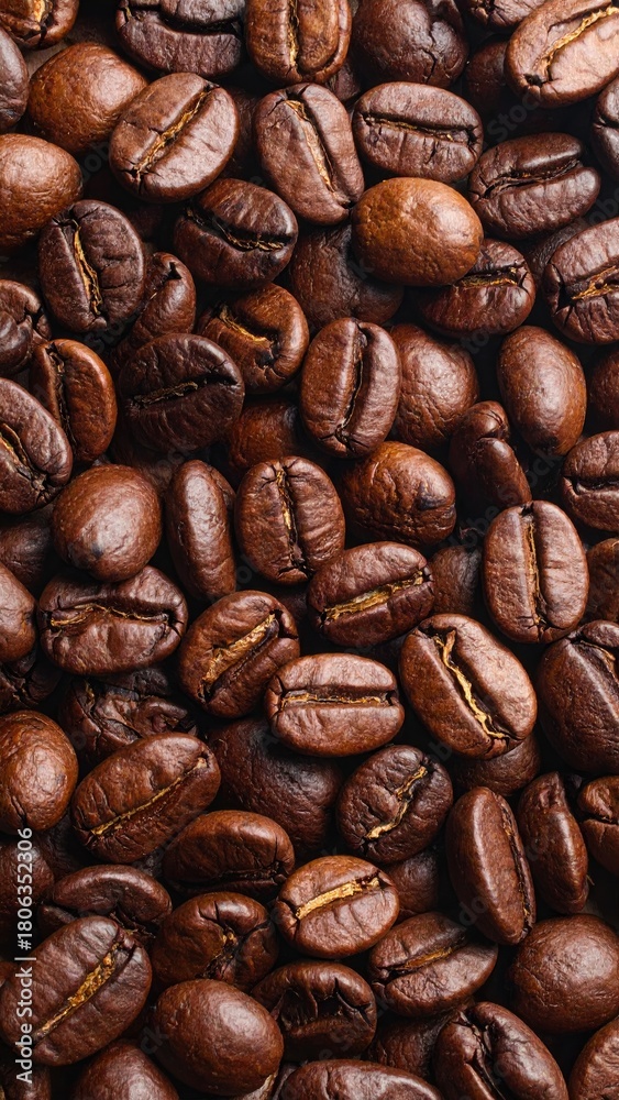 Fototapeta premium Close-up of roasted coffee beans (2)