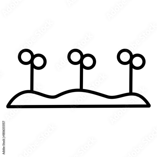 Three Sprouting Seeds Row