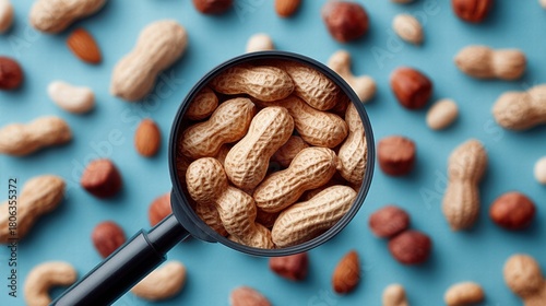 Peanuts under Magnifying Glass