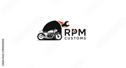 Cafe Racer Motorcycle Logo Vector – Vintage Bike Emblem for Garage & Biker Community