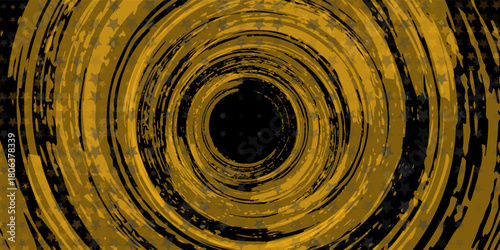 Black and yellow abstract background with brushstroke and halftone style simple art. Illustrations vector modern design nice