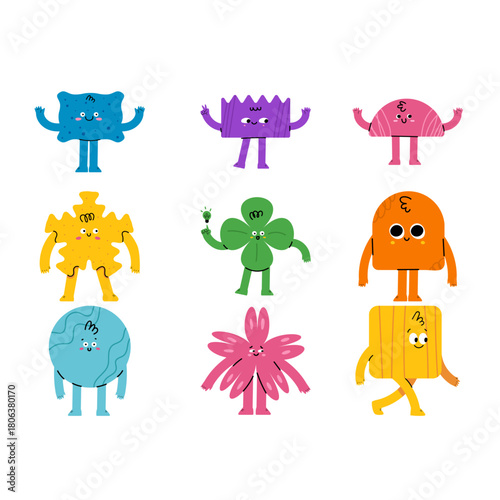 Shape Mascot Illustration