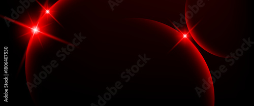 Abstract Neon technology background with Red circle lines glowing light for Landing Page Web design. abstract red glowing background.