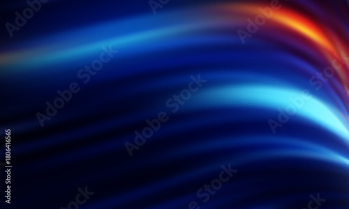 Futuristic Panorama hyperspace speed Tunnel light trail Streaks background 3D rendering vector illustration design in eps 10.