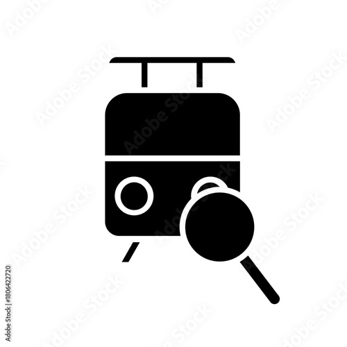 Search icon vector. Zoom illustration sign. San symbol. magnifying glass logo.