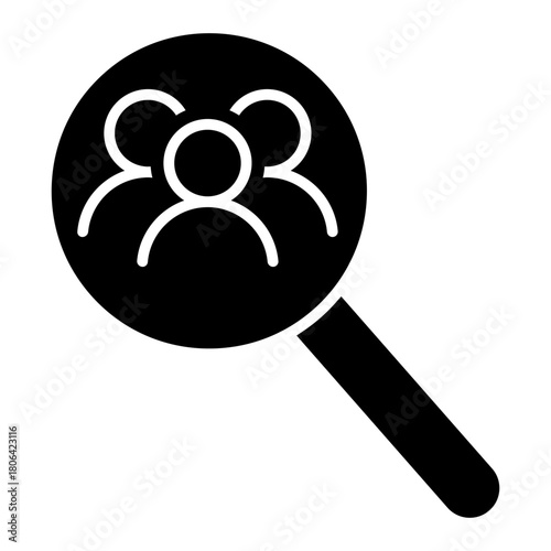 Search icon vector. Zoom illustration sign. San symbol. magnifying glass logo.