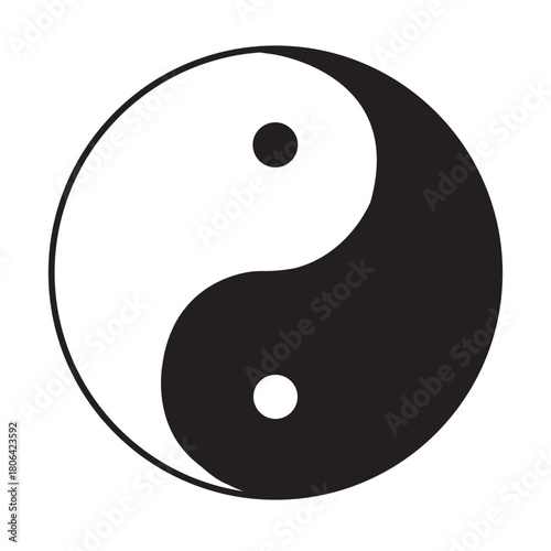 Yin and yang symbol representing balance and harmony
