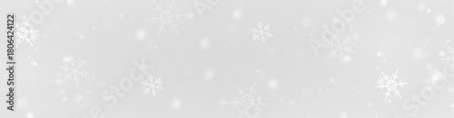 Seasonal snowfall background combining freezing ice flakes, wide winter sky glow, transparent overlay textures, isolated snow elements, and decorative Christmas holiday illustration design.