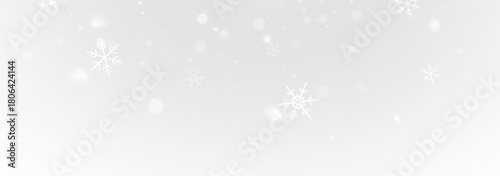 Winter storm snowflake overlay with cold frosty falling flakes
