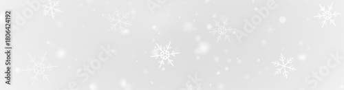 Magical frozen snowfall texture with shimmering snowflakes falling gently across a cold seasonal sky, adding bright glowing frost elements to Christmas, holiday and winter design compositions