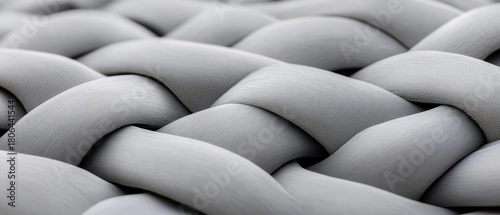 Microscopic view of interwoven nanoscale filaments creating a textured gray material surface, suggesting advanced nanotechnology and intricate construction.