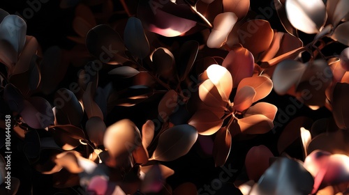 Wallpaper Mural Detailed close-up of leaves in warm tones. Torontodigital.ca