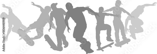 Skateboarders skateboarding...