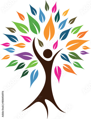 Wellness and Nature Concept Illustration eps