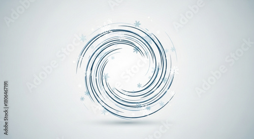 Abstract swirling vortex design with a clean, perfect for modern and minimalist graphic projects isolated on