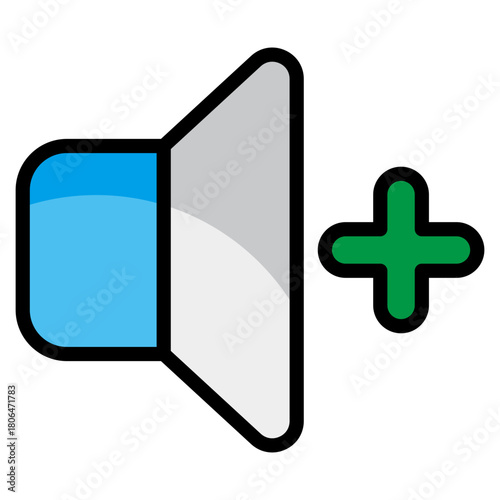 Volume Up  Icon Element For Design