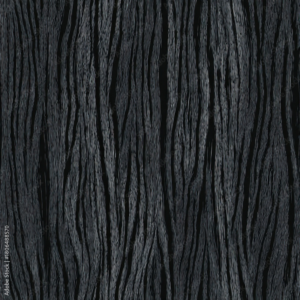 Fototapeta premium Abstract Black Wood Texture with Wavy Patterns for Modern Design Backgrounds.
