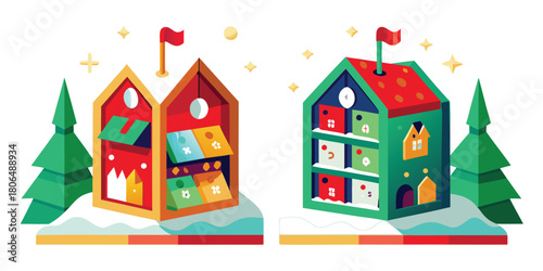 Advent calendar christmas holiday festive celebration december tradition gift surprise joy