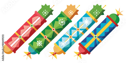 Christmas crackers party celebration festive holiday tradition gift surprise joy fun