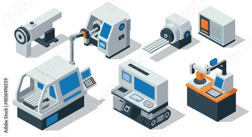 Isometric machines for technology and industry