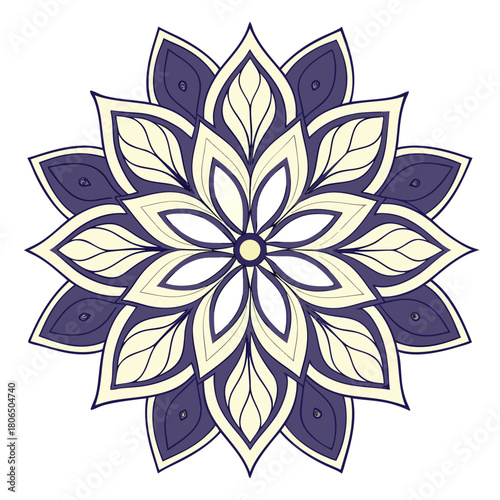 Elegant Floral Mandala