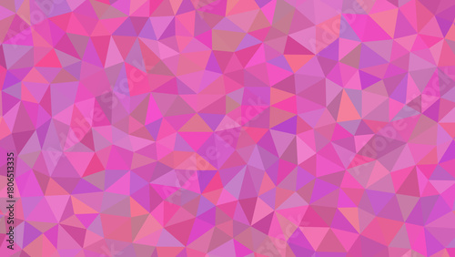 An abstract geometric background with a mosaic of pink triangles, creating a soft and textured pattern, perfect for feminine and modern designs