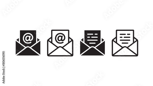 Illustration of a classic red mailbox with a flag and a white envelope