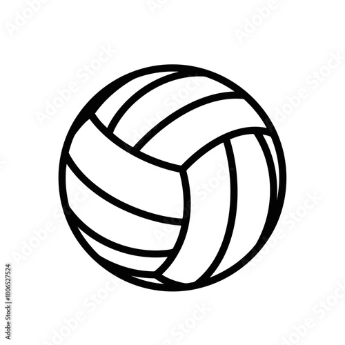 Volleyball ball vector isolated on sport equipment outline icon volleyball ball linear pictogram sport game symbol