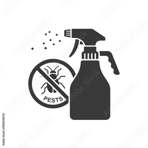 Pest control spray isolated on, a symbol of hygiene and protection against unwanted insects and infestations at home