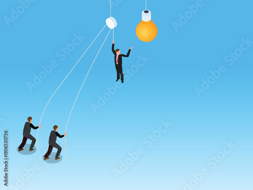 Isometric Construction Site Set: Building Bridge, Lifting Cargo, and Workers with Heavy Machinery 3d isometric vector illustration