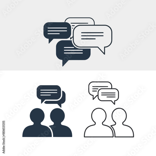 Communication and conversation isolated on a dynamic exchange of ideas, information, and perspectives between individuals