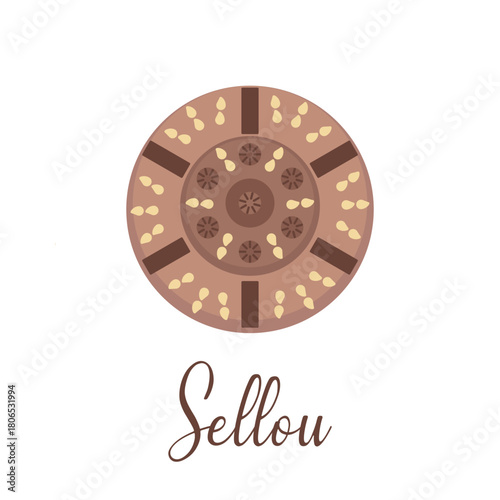 Moroccan Sellou Dessert  Traditional North African Sweet Dish