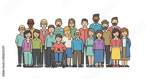 Diversity and Inclusion: A Group of People from Different Backgrounds and Abilities