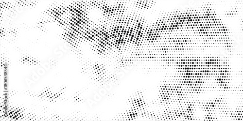 grunge halftone radial design art. vector