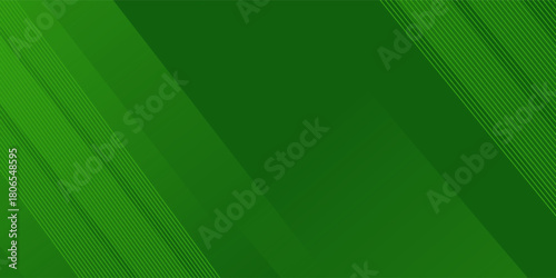 Abstract green sporty background template vector with shiny lines and lights. Green background with strong pattern design.Eps10 vector